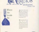 Dinner at Angelos&#39; Restaurant Private Club Menu Knoxville Tennessee  - $27.72