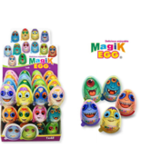 Eggs Time - 8 Magik Eggs (20g each) Comes with Chocolate + Toy + Game - £6.79 GBP