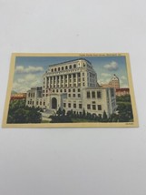 Vtg Postcard Lithograph Shreveport Louisiana Caddo Parish Courthouse 1940s Linen - £10.23 GBP