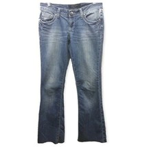 Earl Jean Blue Jeans Rhinestone Bling Pocket Size 3 - £18.62 GBP