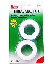 2 Roll Thread Seal Ptfe Teflon Plumber White Tape 1/2&quot;x260&quot; Plumber Oatey 31217W - £11.45 GBP