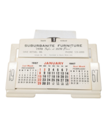 Mid Century Suburbanite Furniture Calendar 1967 Salesman Sample Metal MCM - €21,20 EUR