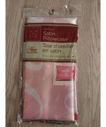 Home Collection Satin Pillowcase Faith Hope Love Pink Ribbon Wording - $5.25