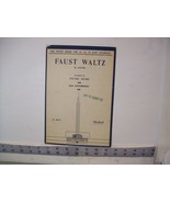 Faust Waltz by Gounod  for 2nd Accordion-  vintage sheet music c1937  No... - £12.20 GBP