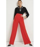 New York &amp; Co Button-Waist Wide-Leg Pant - Essential Stretch Red XL - $12.82