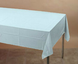 Light Blue Plastic Table Cover - Party Supplies - $2.74