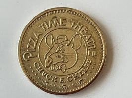 Chuck E Cheese Token Brass No Cash Value 22 Mm Small Letters Showbiz Rare Cec - £27.51 GBP
