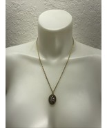 Vintage Two Tone St Anthony Pendant Charm Necklace Religious Christianit... - $187.97 MXN