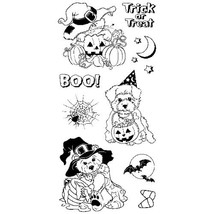 Inkadinkado Seasonal Clear Stamps: Halloween Theme - £5.85 GBP