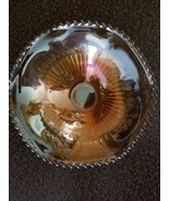 Vintage Candy/Nut Dish ~ Carnival Glass ~  Orange Marigold ~ Footed ~ 6.... - $22.44
