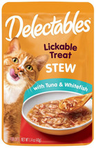 Hartz Delectables Stew Lickable Treat For Cats - Tuna &amp; Whitefish Rich S... - £3.07 GBP+