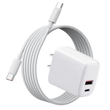 Pd 20W Usb C Charger Cable For Iphone 15, 15 Pro, 15 Pro Max, 15 Plus - Dual Por - £20.77 GBP
