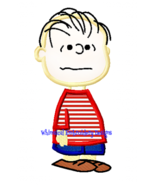 Linus Charlie Brown Machine Embroidery Applique Design - $75.58 MXN