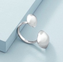 Stella & Dot Ulani Statement Ring  Silver Tone Adjustable - £22.87 GBP