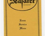 Seafarer Restaurant Room Service Menu Ramada Inn Lanham Maryland 1970&#39;s - £14.21 GBP