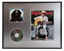 Bob Dylan 16x20 Framed 2014 Rolling Stone Magazine &amp; Greatest Hits CD Set - $79.19