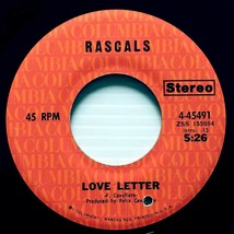 Rascals - Lucky Day / Love Letter [7&quot; 45 rpm Single] Columbia 4-45491 - £3.62 GBP