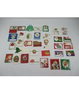 Vintage 90s Christmas Gift Tags Santa Mickey Looney Tunes 100+ Loose Tags - £15.02 GBP