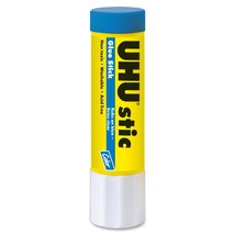 Uhu Colored Glue Stick, 1.41oz Blue, rubs on Blue &amp; Dries Clear, Washabl... - £18.52 GBP