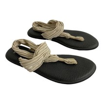 Sanuk Women Sandals Size 9 US/40 EU Flip-Flops Yoga Sling 2 Print  Tan/Natural - £18.94 GBP