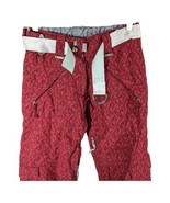 Womens Snowboard Pants XS Hearts Barbwire Red Goth Ride Snowboarding Cel... - $138.60