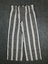 Indigo Rising Lounge Pants Womens Small Striped Wide Leg Elastic Waist Casual - £11.42 GBP