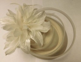 Ivory Hat Fascinator,Wedding hat ,Ladies Cocktail hat, Race,Wedding,Goodwood rev - £25.04 GBP