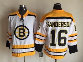 Bruins #16 Derek Sanderson Jersey Old Style Uniform White - $49.00