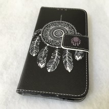 For Samsung Galaxy S7 - Leather Wallet Holder Pouch Case White Dream Catcher - £14.37 GBP
