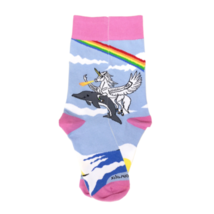 Land of Dreams Socks - Fire Breathing Unicorn on a Dolphin! - £8.70 GBP