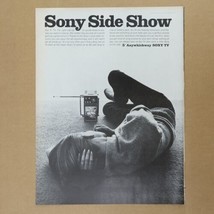 1966 Sony Side Show Anywhichway TV Print Ad 10.5" x 13.5" - $8.91
