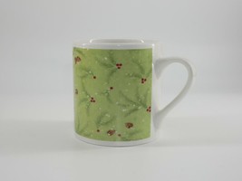 Vintage MSI Christmas Holly Pine Coffee Tea Mug - £7.98 GBP