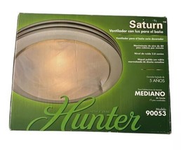 Hunter Saturn 90053 Decorative 80 CFM 2.0 Sones Bathroom Ventilation Exh... - £93.66 GBP