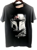 Star Wars Men&#39;s Graphic T-Shirt The Mandalorian Size Small Black New - £9.11 GBP