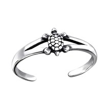 Turtle 925 Sterling Silver Toe Ring - £11.95 GBP