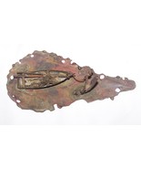 VINTAGE COPPER RELIEF ROWBOAT SKIFF NAUTICAL MOORED BOAT WADS WADE WALL ... - £7.77 GBP