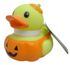 Pumpkin Duck Infantino Fun Time Rubber Ducky Duckie Halloween Jack -o-lantern - £10.10 GBP