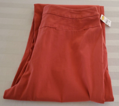 NWT Talbots Rust  Brushed Cotton Slimming Straight Leg Dress Pants Size 14 - $24.74