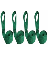 Sail Ties 55&quot;, Box Stitched 1&quot; Polypropylene Webbing - Green - 4 Pc. Set - $344.18 MXN