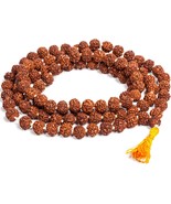 Natural Rudraksha Mala 108 Beads Men/Women Wearing or For Worship - $14.99
