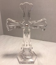 Noble Excellence Hand Made Crystal Cross 24% Lead Crystal Made In Germany  8” - £17.69 GBP