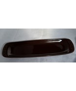 Longaberger Chocolate Brown 10.5” rectangle serving tray crackers relish... - $17.63 CAD