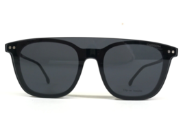 Carrera Eyeglasses Frames 2023T/CS 80799 Black Square w Clip On Lenses 4... - $88.61