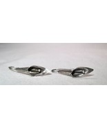 Vintage Sterling Silver 925 Flower Dangle Drop Earrings K1347 - £38.66 GBP