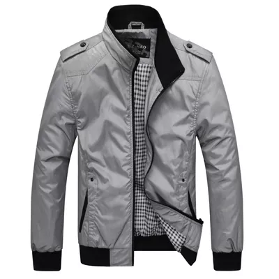 DIMUSI Mens Jackets Spring Autumn Casual Coats Solid Color Mens wear Sta... - £66.24 GBP