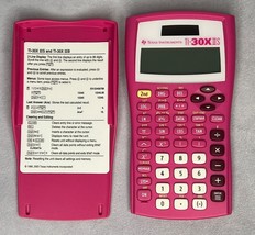 Texas Instruments Ti-30x IIS Pink Calculator, Tested, Works Great Includ... - $10.68