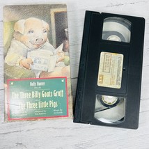 Vintage 1989 The Three Billy Goats Gruff And The Three Little Pigs VHS Tape - £15.70 GBP