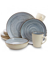Elama Mellow 16-Piece Dinnerware Set in Powder Blue - $1,654.36 MXN