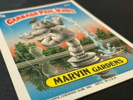 1986 Topps OS3 Garbage Pail Kids 92a Marvin Gardens Trading Card Diecut Error - $59.35