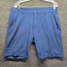 Under Armour Men&#39;s Sz 36 Blue Flat Front Chino Golf Shorts - £11.40 GBP